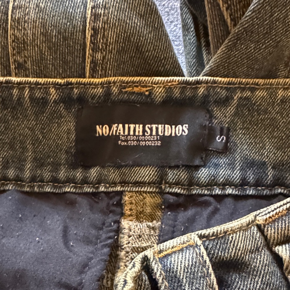 NWOT/Young Men's No/Faith Studo Distressed Jeans/Heavy Weight/Bell Bottoms - Picture 15 of 16